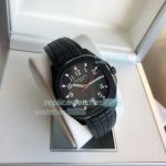 Replica Patek Philippe Aquanaut Black Watch Grey Dial with Red Second Hand 40MM